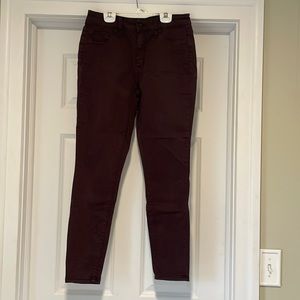 Wine Color Jeggings / Skinny Jeans
